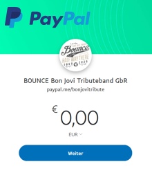 BOUNCE auf Paypal